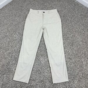State & Liberty Pants Mens 28 Beige Tech Chino Athletic Fit Stretch Golf Preppy